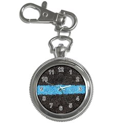 Black Blue Lawn Key Chain & Watch by hlehnerer