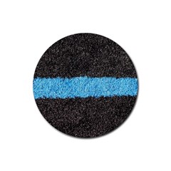 Black Blue Lawn Drink Coaster (round) by hlehnerer