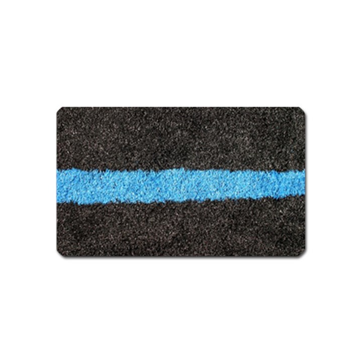 Black Blue Lawn Magnet (Name Card)