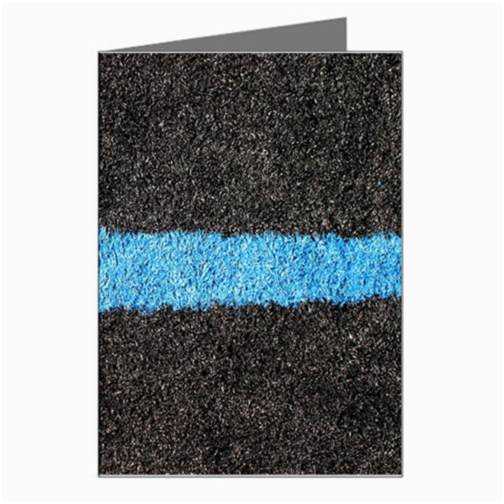 Black Blue Lawn Greeting Card