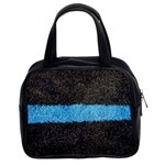 Black Blue Lawn Classic Handbag (Two Sides) Front