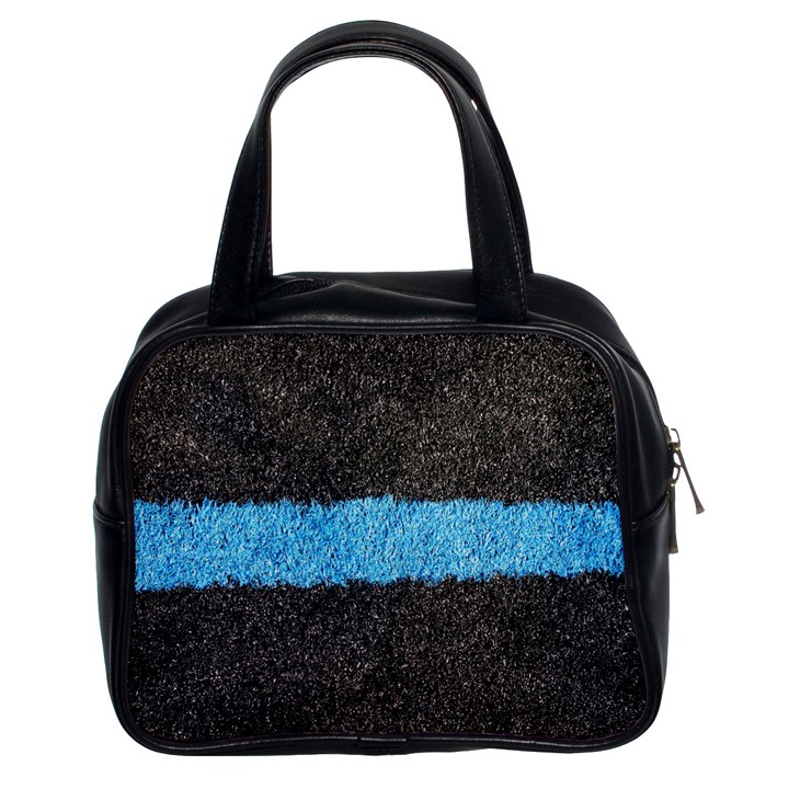 Black Blue Lawn Classic Handbag (Two Sides)