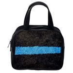 Black Blue Lawn Classic Handbag (Two Sides) Back