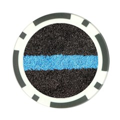 Black Blue Lawn Poker Chip 10 Pack by hlehnerer