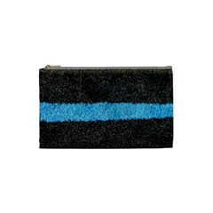 Black Blue Lawn Cosmetic Bag (small) by hlehnerer