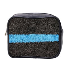 Black Blue Lawn Mini Travel Toiletry Bag (two Sides) by hlehnerer