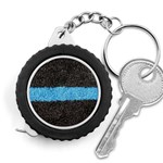 Black Blue Lawn Measuring Tape Front