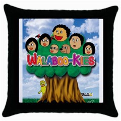 Walabookies-cover (1) Black Throw Pillow Case by walabookies