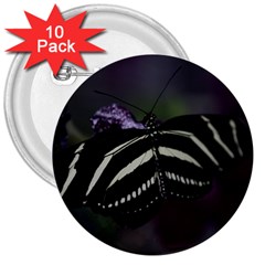 Butterfly 059 001 3  Button (10 Pack)