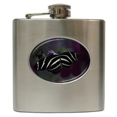 Butterfly 059 001 Hip Flask by pictureperfectphotography