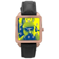 600 By 600 Image Rose Gold Leather Watch  by supermarijuanaio