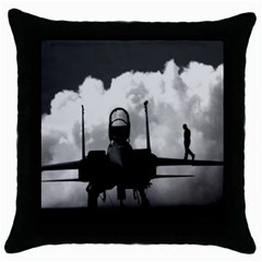 Wing Walk Black Throw Pillow Case by gunnsphotoartplus