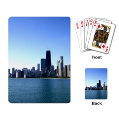 Chicago Skyline Playing Cards Single Design by canvasngiftshop