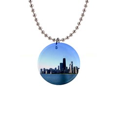 Chicago Skyline Button Necklace by canvasngiftshop