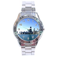 Chicago Skyline Stainless Steel Watch (men s)