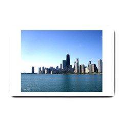 Chicago Skyline Small Door Mat by canvasngiftshop