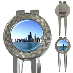 Chicago Skyline Golf Pitchfork & Ball Marker