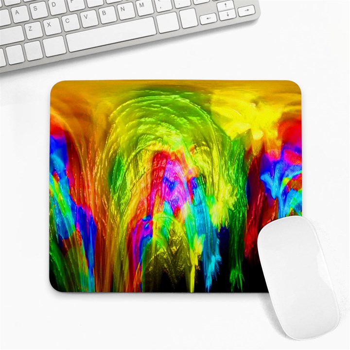 Painted Forrest Large Mouse Pad (Rectangle)