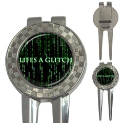 Lifes A Glitch Golf Pitchfork & Ball Marker