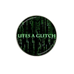 Lifes A Glitch Golf Ball Marker (for Hat Clip) by matthuisman