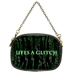 Lifes A Glitch Chain Purse (two Side) by matthuisman