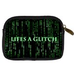 Lifes A Glitch Digital Camera Leather Case Back