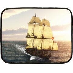 French Warship Mini Fleece Blanket (single-sided) by gatterwe