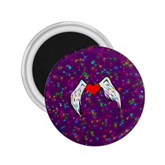 Your Heart Has Wings So Fly - Updated 2 25  Button Magnet by KurisutsuresRandoms