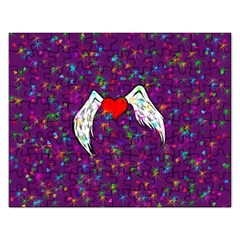 Your Heart Has Wings So Fly - Updated Jigsaw Puzzle (rectangle)