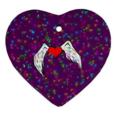 Your Heart Has Wings So Fly - Updated Heart Ornament (two Sides) by KurisutsuresRandoms