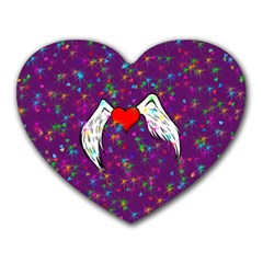 Your Heart Has Wings So Fly - Updated Mouse Pad (heart)