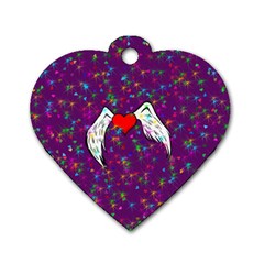 Your Heart Has Wings So Fly - Updated Dog Tag Heart (one Sided)  by KurisutsuresRandoms