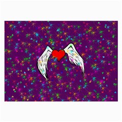 Your Heart Has Wings So Fly - Updated Glasses Cloth (large, Two Sided) by KurisutsuresRandoms