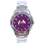 Your Heart Has Wings so Fly - Updated Stainless Steel Watch (Men s) Front