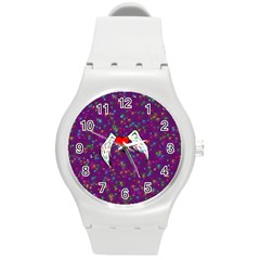 Your Heart Has Wings So Fly - Updated Plastic Sport Watch (medium) by KurisutsuresRandoms