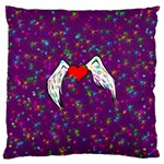 Your Heart Has Wings so Fly - Updated Large Cushion Case (Two Sides) Back