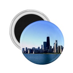 Chicago Skyline 2 25  Button Magnet