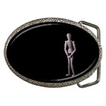 I Have To Go Belt Buckle (Oval) Front