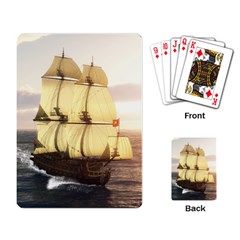 French Warship Playing Cards Single Design