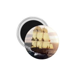 French Warship 1 75  Button Magnet by gatterwe