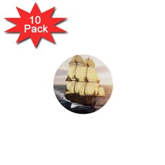 French Warship 1  Mini Button (10 Pack)