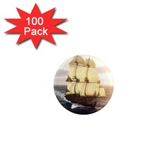 French Warship 1  Mini Button Magnet (100 Pack) by gatterwe