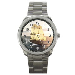 French Warship Sport Metal Watch by gatterwe