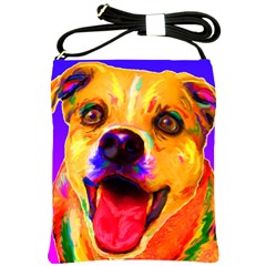 Happy Dog Shoulder Sling Bag by cutepetshop