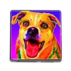 Happy Dog Memory Card Reader With Storage (square) by cutepetshop