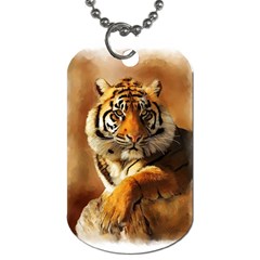 Tiger Dog Tag (two Sided)  by cutepetshop