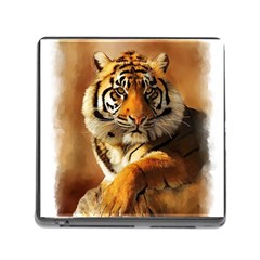 Tiger Memory Card Reader With Storage (square)