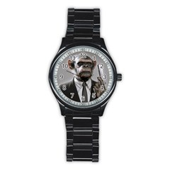 Monkey Business Sport Metal Watch (black) by cutepetshop