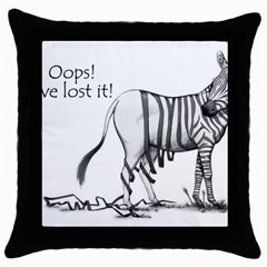 Lost Black Throw Pillow Case by cutepetshop