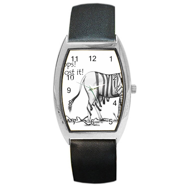 Lost Tonneau Leather Watch